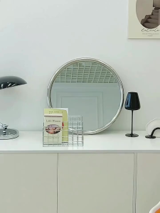 Ins Simple Iron Desktop Storage Rack Metal Bookshelf Organize Rack Bookstand Multifunctional Storage