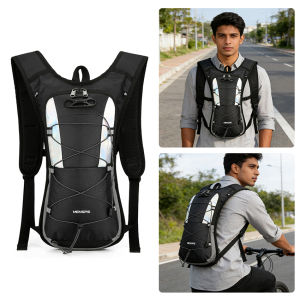 MENSPE Large Cycling Backpack Outdoor Anti Splash Bicycle Riding Water Bag Hiking Backpack Riding Backpack Ultralight Bicycle Backpack Outdoor Water-repellent Bicycle Riding Optional Water Bag 2L Water Pocket