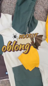 Nana Kids - Oblong Hoodye Kaos Anak Polos Pocket Cotton 30s Usia 1-6 Tahun