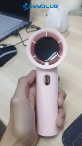 Skyblue Portable Turbo Fan Handheld LED Display 100 Gear Adjusment High Speed Rechargeable Usb Kipas mini 3000mAh
