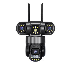 Camera IP Không Dây V380 Giám Sát Thông Minh Độ Phân Giải Cao Full-HD 1080P Với Ba Ống Kính Giám Sát An Ninh Gia Đình Trong Nhà Ngoài Trời