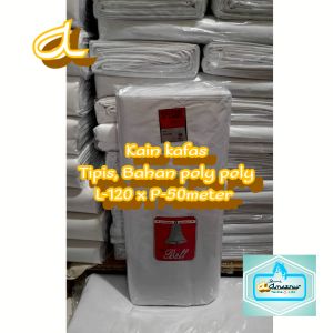 Kain Kafan Putih Kain Mori cap Bell L-120cm x P-50meter