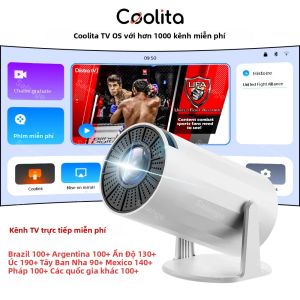 Máy Chiếu LED Thông Minh Salange X8Mini 1080P Hỗ Trợ WiFi6 BT5 Hệ Điều Hành Coolita Xem Phim Tại Nhà Với Kênh Truyền Hình Miễn Phí Trọn Đời Máy Chiếu Di Động