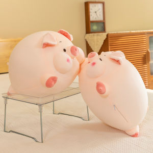 New Creative Chubby Toot Pig Pillow Ball Pig Plush Toy Ragdoll Doll Bed Soft Sleep Female