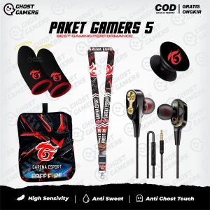 Paket 5 - Headset Gaming Sarung Jempol Game Anti Keringat Responsive Finger Touch Premium