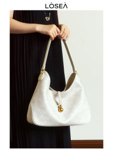 Large Capacity Womens Tote Bag LOSEA Collaborative Ancient Chinese Gourd Design 2025 New Style Soft PU Leather Shoulder Bag