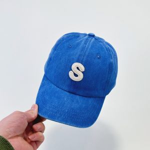 Korean Style Pure Cotton Soft Top Childrens Baseball Cap Boys Girls Casual Face Slimming Four Seasons Duckbill Hat