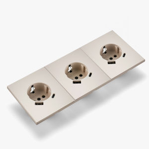 Skin Sensation USB A+C Integrated Panel Wall Socket Embedded Power Sockets Skin Feel Paint DIY Combination Embedded Paint Socket