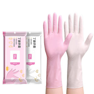 FURENJILI | Durable Disposable Long Thick Oil-Resistant Gloves for Cleaning