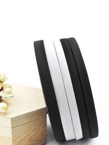 Elastic Band Width Thickened Elastic Band Waist of Trousers Accessories Flat Black and White Rubber Band Rope Clothes Pants Rubber Band Elastic Rope