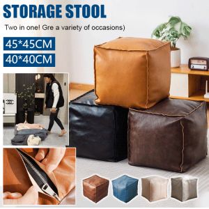 Old Clothes Collection Storage Bags Thousand Use Storage Stool Leather Storage Bags