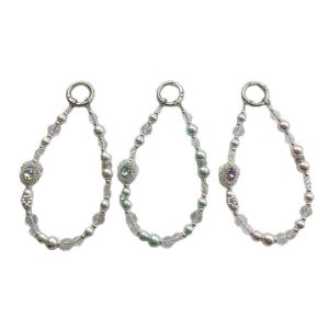 New original fashionable crystal pearl phone case hanging rope chain car key hanging chain