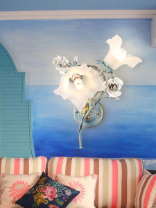 MEIYUAN | Rustic Floral LED Wall Light