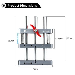 Kẹp Giữ Mạch PCB Kim Loại HZY TH-028B Kẹp Bo Mạch Chủ Giá Đỡ Sửa Chữa Hàn Chính Xác Dụng Cụ Đa Năng Jig Sửa Chữa Máy Tính Dành Cho Người Lớn (nam/nữ)