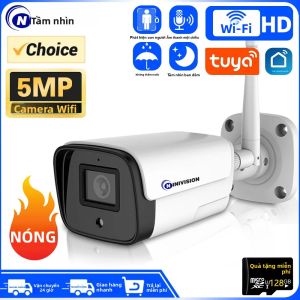 Tuya Cuộc Sống Thông Minh Cloud Camera IP Wifi Không Dây 5MP Ngoài Trời Phát Hiện Chuyển Động Cảnh Báo Email Tầm Nhìn Ban Đêm IR Cut Chống Nước IP66