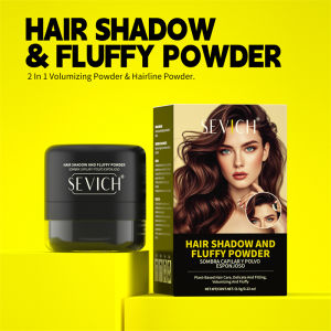 SEVICH 2-In-1 Hair Shadow Powder & Fluffy Powder Waterproof Instant Covering White Hair Volumizing Powder