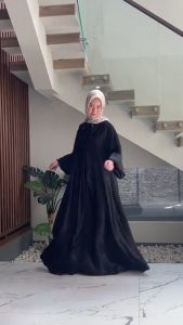 COD Abaya Khadijah Santorini Silk Busui Friendly Size JUMBO!!!