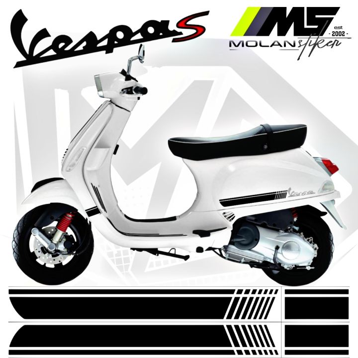 Cutting Sticker Striping Variasi Vespa S 125 Vespa Lx 125 (Vespa S 125  iget Vespa 125 2V/3V Vespa Lx 125 Iget Vespa Lx 125 3V/2V) Lis Vespa  S/Lx