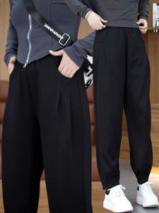 2024 Autumn New Style Womens Casual Sports Loose Fit Sweatpants High Waist Long Pants Korean Version Cotton Silk