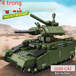 BMPT Kẻ Hủy Diệt Xe Tăng KV-2 T-34 Tiger I WW2 Mô Hình Quân Sự Khối Xây Dựng Bộ Cho Bé Trai Quà Tặng Giáng Sinh Đồ Chơi Giáo Dục Cho Trẻ Em 18 +