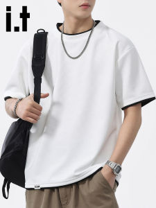izzue | Summer Lightweight Casual Illusion Two-pieces Style T-Shirt