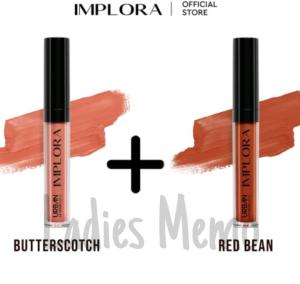"OMBRE IMPLORA LIPCREAM NO 9+11 /OMBRE VIRAL TIKTOK IMPLORA LIPCREAM BUTTERSCOTCH + RED BEAN /PAKET OMBRE MURAH/LIP CREAM/IMPLORA BPOM" Makeup Bibir Tahan Lama Paket Lip Cream Murah - Lazada