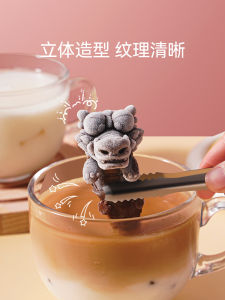 Magic Kitchen Silicone Ice Cube Tray Hanging Cup Home Coffee Ice Cubes Lion Bear Small Bear Silicone Mould for Kitchen Use