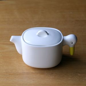 Creative Japanese Style Ceramic Duck Chopsticks Holder Fan Home Brand Duck Shape Chopsticks Rest Soft Cute Healing Design