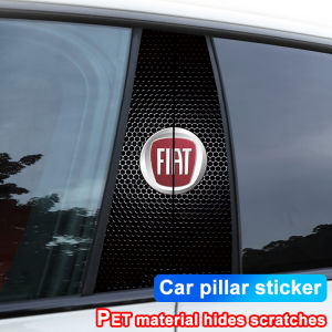 Fiat Car Stickers B-pillar Cover Auto Center Column Scratches Decoration Accessories For Abarth 500 Panda Doblo Stilo FR Punto