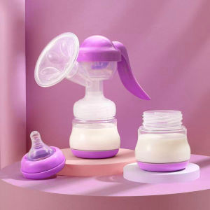 2-in-1 breast pump maternity products manual suction with a pacifier can be used as a bottle food grade PP material