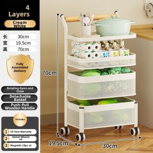Rotatable Multi-level Storage Cart