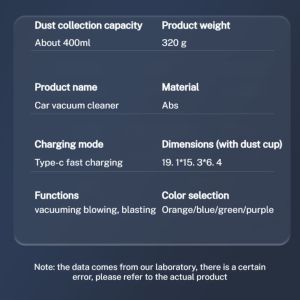 Car Vacuum Cleaner Car Wireless Charging Car Home Large Suction Power Strong Small Handheld Mini