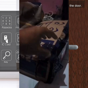 ORI Ximiir F8-TT-M Kunci Pintu Pintar Smart Door Lock Fingerprint Password Card RFID Alarm