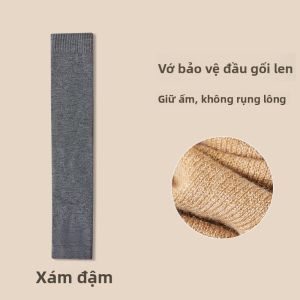 Tất nữ MiiOW bằng lông cừu dày ấm ống dài bảo vệ gối