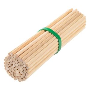 Handmade DIY Bamboo Sticks Building Model 3D Construction Materials Solid Wood Small round Bamboo Rods Thin Bamboo Sticks Making