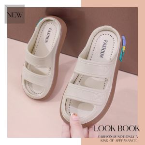 Tsion สินค้าขายดี 👍 รองเท้าแบบสวมสองสเต็ป รองเท้าผู้หญิงแฟชั่น 10-15 ชั่วโมง ติดบ้านซักคู่สำหรับสาวๆ สวยๆ สับๆ 💯