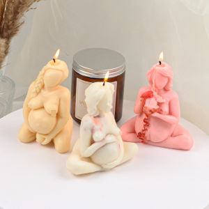 3D เครื่องประดับที่ตั้งครรภ์รูปปั้นแม่ตุ๊กตาของขวัญให้กำเนิดเด็กผู้หญิง