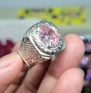 cincin pink rose American diamond mewah harian