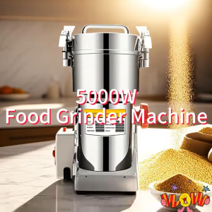 Electric food processor blender 5000W high-power grinder 2500g grain grinder herb powder grinder