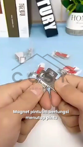 COSY Magnet Pintu Lemari Laci Tutup Otomatis Perekat Pintu 1 Set Penghisap Magnetik Pintu Geser Magnetik Kuat