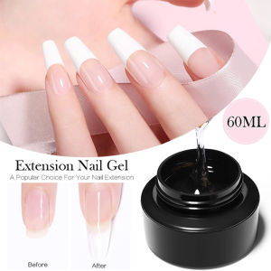 BORN PRETTY 60ML Clear Solid Extension UV Gel Quick Extend Gel Nail Stick 3D DIY Nail Art Decoration Salon Manicure