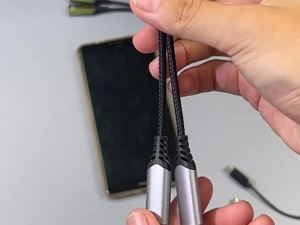 New 2 IN USB C Type C Splitter To Dual Type USB C Headphone Jack Audio Adapter Fast Charging 60W For Samsung IPhone 15 Huawei