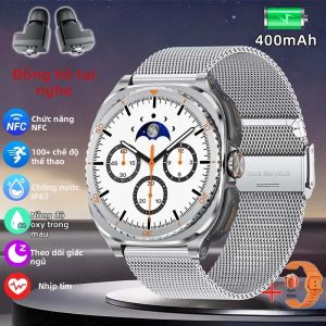 Đồng Hồ Thông Minh Nam 2 Trong 1 TWS Nâng Cấp Mới 2026 Tích Hợp Loa Bluetooth Chức Năng Theo Dõi Chống Nước Thể Thao Điều Khiển Nhạc