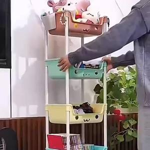 Giá Đựng Đa Tầng Có Bánh Xe Chắc Chắn
