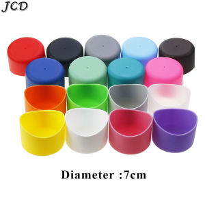 JCD 17Colors 7cm Water Bottle Bottom Cover Silicone Base Case Anti-collision Non-Slip Rubber Cup Protective Sleeve