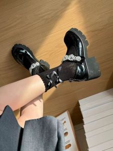 ถุงเท้าข้อสั้นลายหัวใจขอบลูกไม้ ทรงหลวม สำหรับผู้หญิง ฤดูใบไม้ผลิและฤดูร้อน ถุงเท้าผู้หญิงแบบบาง ลายผีเสื้อ Lolita ถุงเท้าแบบมีหัวเข็มขัด ถุงเท้าแฟชั่น