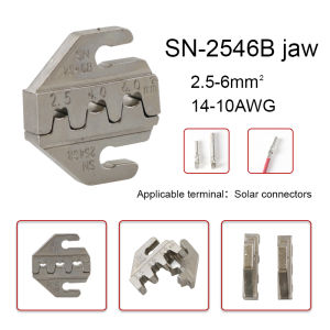 Crimping Tool Pliers Alloy Jaws SN-2546B 58B 02C 03H 06WF X6 / 06 48BS Used for Crimping Terminals Jaw Slot Width 4mm