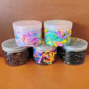 Bold Small Rubber Band Boxed Black Strong Pull Continuous Disposable Rubber Band High Elasticity Simple Small Fresh Headband