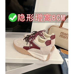 รองเท้าผ้าใบผู้หญิงสีชมพูหนังแท้สไตล์ย้อนยุคแบบลำลองสวมใส่สบายมีสายรัดรองเท้าบิดบังสไตล์เดนิมแบบสวมใส่สบายสำหรับฤดูใบไม้ผลิและฤดูร้อน