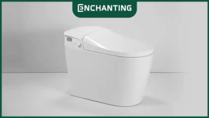 ENCHANTING Smart Toilet/Kloset Tanpa Listrik Duduk Pintar Soft Close Cover Jarak AS 40 cm Automatic White Bergaransi E019